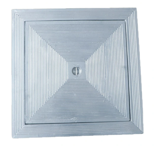 Alu double couvercle 50x50cm