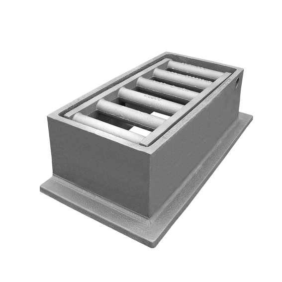 Buse d'égout en fonte B30 D400 VO=570x230mm H=205mm COPRO