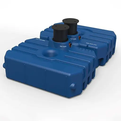 Réservoir d'eau de pluie Easyrain 6000l plat avec manche télescopique (265x378x105)