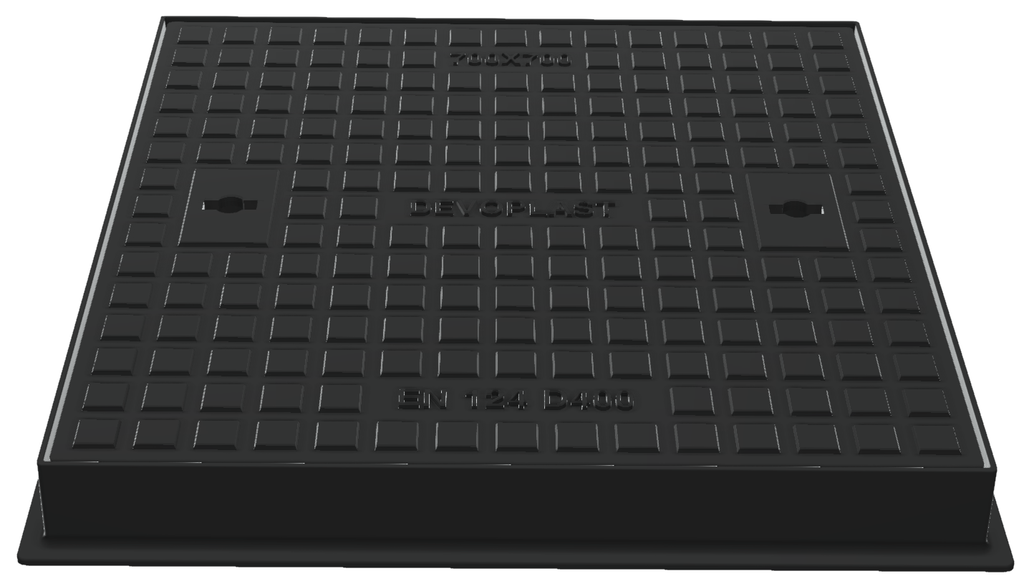 Gietijzer deksel KM=70x70 VO=60x60 D400 