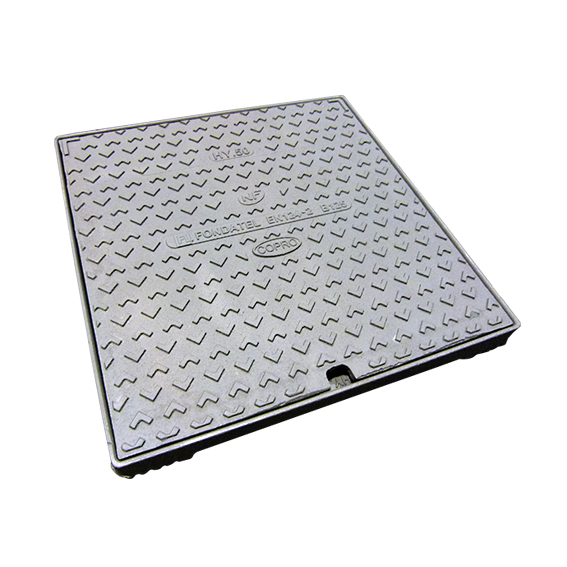 Cast iron hydraulic supervision hatch HY80 B125 - VO=675x712mm H=45mm COPRO