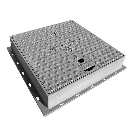 Cast iron hydraulic supervision hatch HYL50 D400 - VO=400x400mm KM=480x500mm H=100mm COPRO