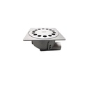 Siphon stainless steel 25x25 M125 with basket H=221mm Horizontal outlet dia 110mm