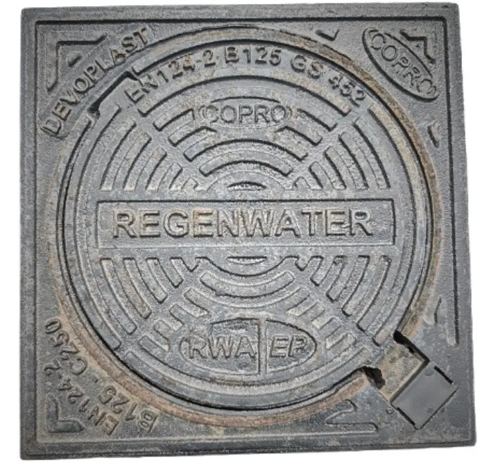 Gietijzer deksel dia 315 RWA scharnierdeksel B125 Copro 