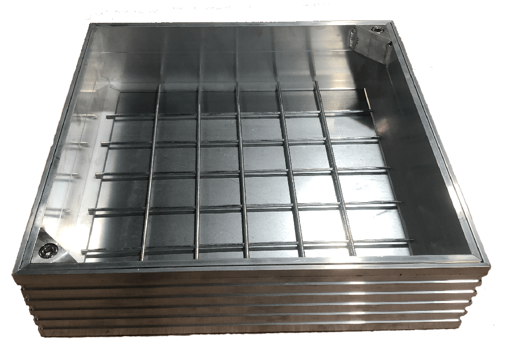 Alu tegeldeksel 60x60 6cm reukdicht