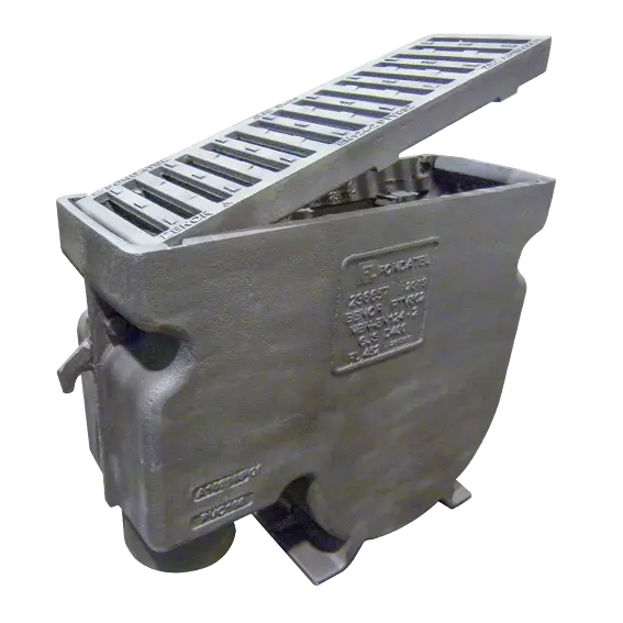 Cast iron street gully A5 D400 - br=230mm ug=160mm STAD BRUSSELS BENOR