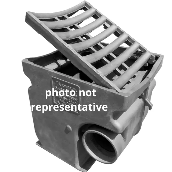 Cast iron street gully A7B D400 - br=500mm ug=160mm BENOR