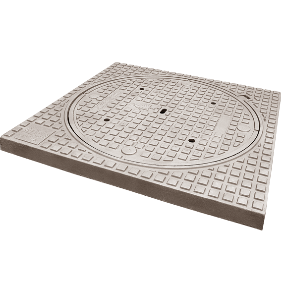 Gietijzer wegenisdeksel  TYPE 2L C250 - RD dia 700mm H=60mm COPRO (T35 , T9 laag) 
