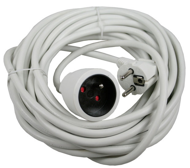 Verlengkabel A-pin 3x1.5 l=10m