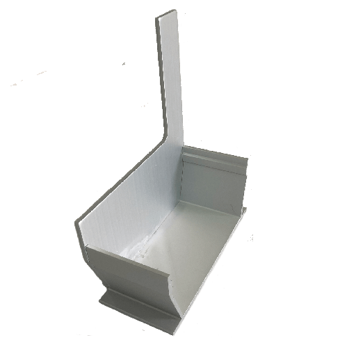 [ARDRAINSLA] Aluminium afvoergeul met zijspleet 2 cm stop links