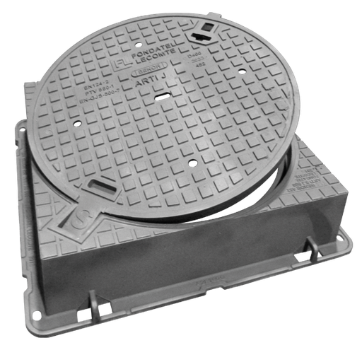 Gietijzer wegenisdeksel T109A D400 - VK VO=700mm H=200mm BENOR