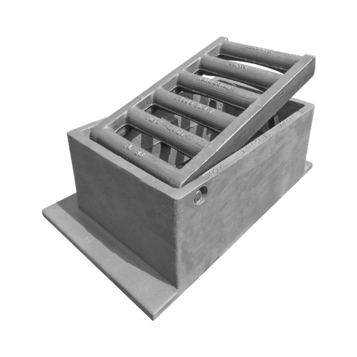Buse d'égout en fonte B6 D400 - VO=505x305mm H=240mm COPRO