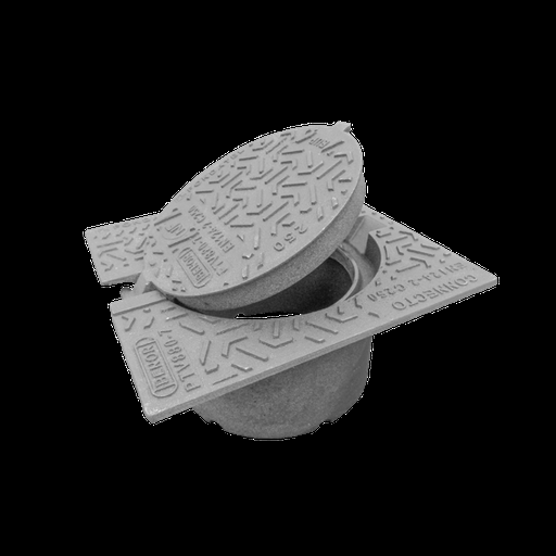 Cast iron lid dia 250 stora copro with epdm ring C250 (Connecto T250)