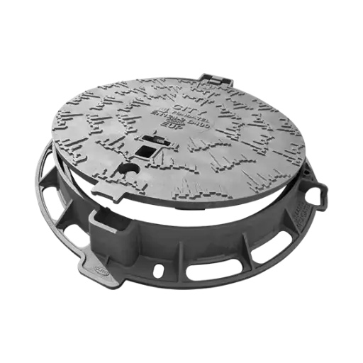 Couvercle en fonte dia 600 85x85 40T CITY copro