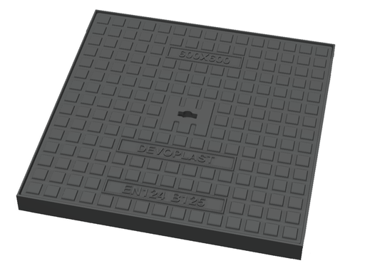 [GDZ40] Gietijzer deksel KM=40x40 VO=30x30 B125