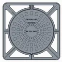[GI85X85] Cast iron lid dia 700 D400