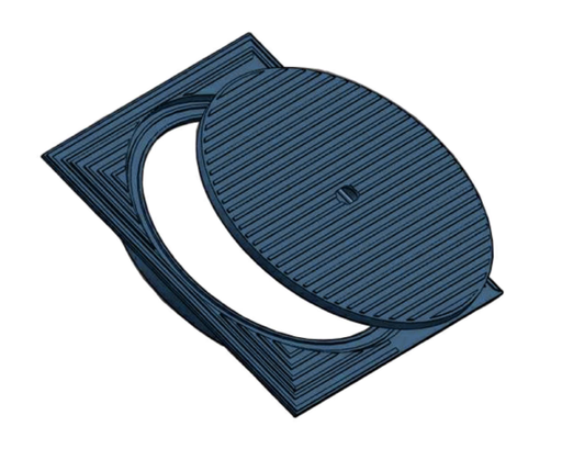 [GIE315] Cast iron lid dia 315 40x40 6Ton