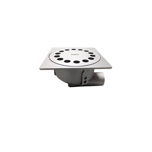[KLOKI25H1B125] Siphon stainless steel 25x25 M125 with basket H=221mm Horizontal outlet dia 110mm
