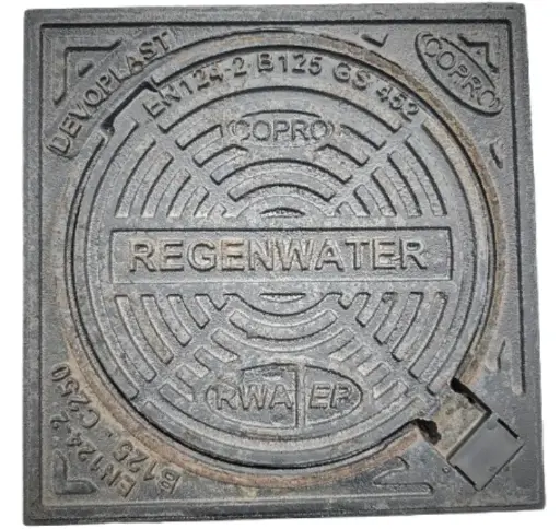 [RWA315BCOPRO] Couvercle en fonte dia 315 RWA couvercle à charnière B125 Copro