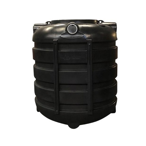 [SP1500TH] Fosse septique/fosse à eaux pluviales 1500 L TH budget noir (135x110xH150) ovale 50 kg