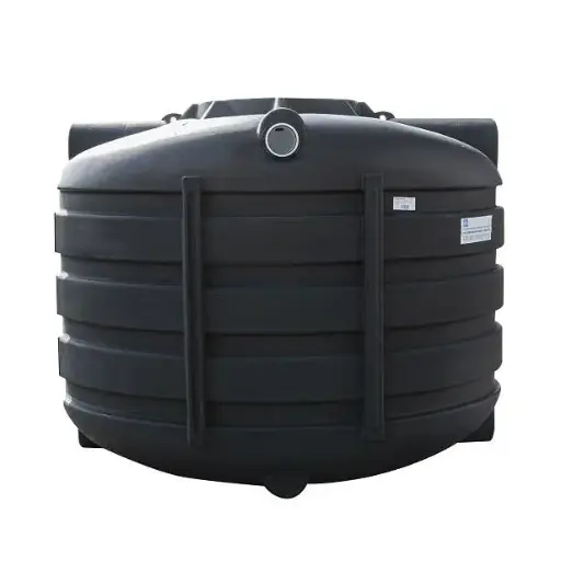 [SP3300TH] Fosse septique/eau de pluie 3300 l budget noir (202x150xH161) ovale 100 kg