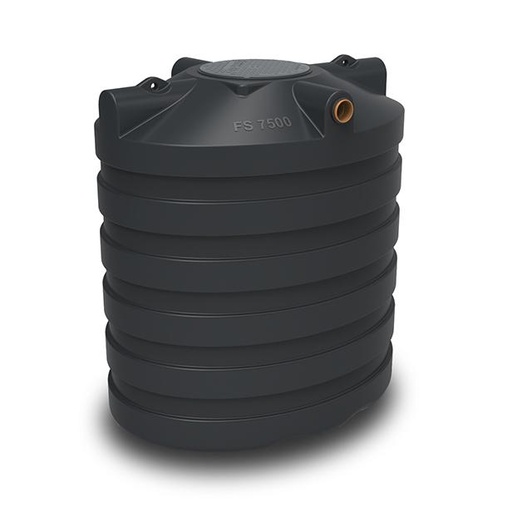 [SP7500] Septic/rainwater tank 7500l budget black (235x192xH235) 250kg