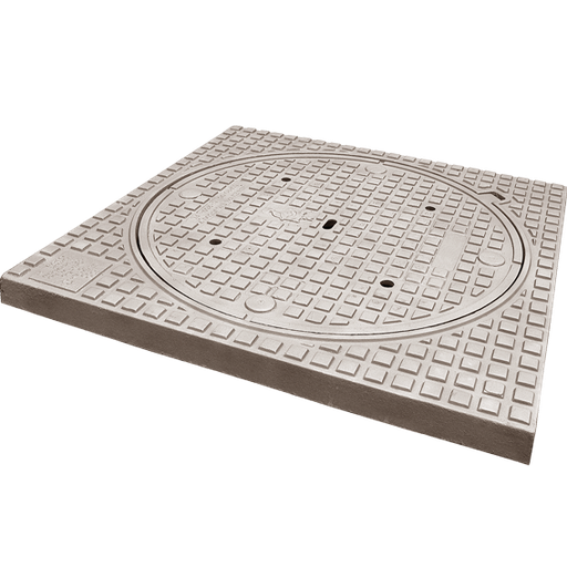 Gietijzer wegenisdeksel  TYPE 2L C250 - RD dia 700mm H=60mm COPRO (T35 , T9 laag) 