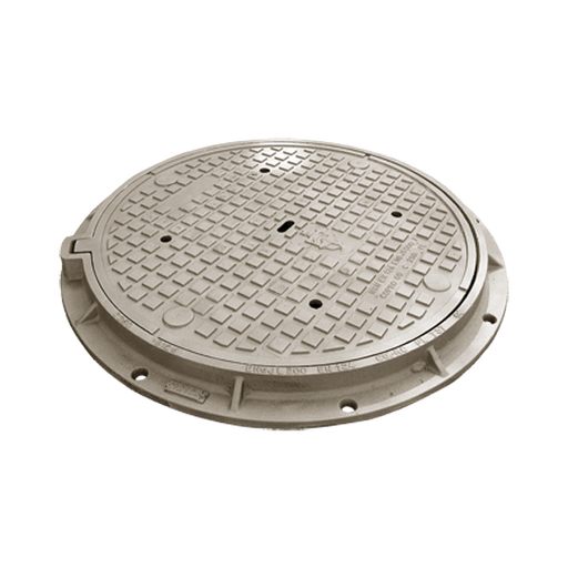 Cast iron roadway cover Type 3L C250 - VO=700mm H=65mm with ruber ring (formerly T37) COPRO