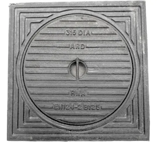 [RWA315B] Gietijzer deksel dia 315 RWA B125