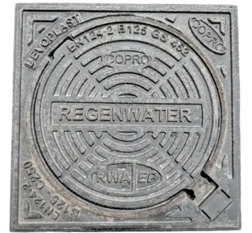 [RWA250B] Gietijzer deksel dia 250 RWA scharnierdeksel B125 
